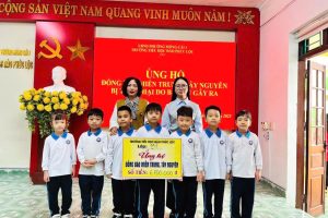 TRƯỜNG TIỂU HỌC ĐÀO PHÚC LỘC CHUNG TAY ỦNG HỘ ĐỒNG BÀO MIỀN TRUNG, TÂY NGUYÊN BỊ ẢNH HƯỞNG LŨ LỤT