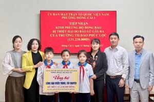 TRƯỜNG TIỂU HỌC ĐÀO PHÚC LỘC CHUNG TAY HƯỚNG VỀ MIỀN TRUNG – TÂY NGUYÊN