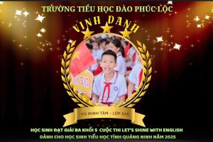 VINH DANH HỌC SINH TIÊU BIỂU