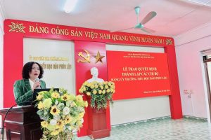 ĐẢNG ỦY TIỂU HỌC ĐÀO PHÚC LỘC CÔNG BỐ QUYẾT ĐỊNH THÀNH LẬP CÁC CHI BỘ CƠ SỞ TRƯỜNG HỌC